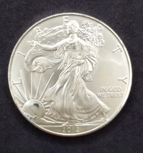 2012 - 1 oz American Silver Eagle .999 Fine Silver BU