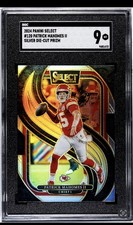 2024 Panini Select Patrick Mahomes 120 Premier Level Silver Die-Cut Prizm SGC 9