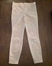 Spanx Women's White Denim Skinny Jeans Petite M 5-Pocket Solid