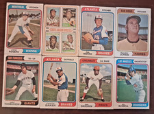 Topps 1974 baseballcard lot-58card set-Hank Aaron,Niekro,Baker,Driessen,Geronimo