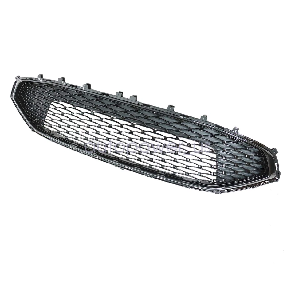 Front Upper Chrome Honeycomb Bumper Grille For 2019 2020 Ford Fusion KS7Z8200AC - Изображение 4 из 4