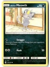 Pokemon TCG Alolan Meowth 128/236 Cosmic Eclipse (2 card minimum)