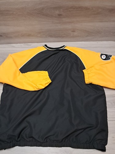 Pittsburgh Steelers Jacket XXL Pullover Windbreaker Lined Wind Shirt NFL Script - Picture 13 of 18