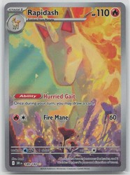 Rapidash 189/182 SV10: Destined Rivals Illustration Rare Holo
