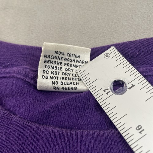 Vintage MJ Soffe Shirt Mens Large Purple University Of Washington Huskies Graphi - Picture 3 of 15