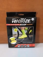 VELOTOZE Tall Shoe Bicycle Road Shoe Covers Yellow 40.5 - 42.5