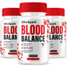 (3 Pack) CoreSpark Blood Support Supplement, Core Spark Advanced (180 Capsules)