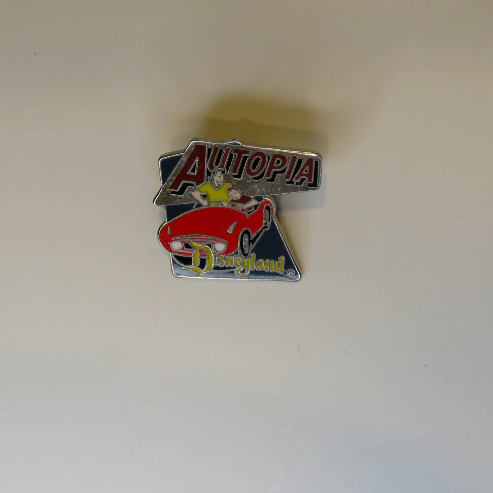Disney Dlr Disneyland 1998 Attraction Series Autopia Car with Riders Pin