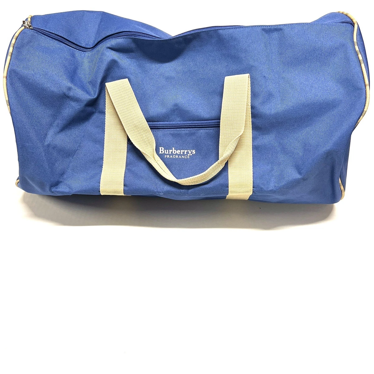 Blue Burberry Fragrance Duffle Bag Sports Travel Tote Luggage