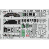MW22 Eduard 73567 B-17G Cockpit Interior 1/72 Pe Set For Airfix