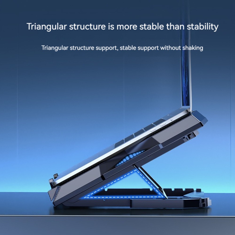 5-Level Adjustable Laptop Stand - Portable Cooler & Riser