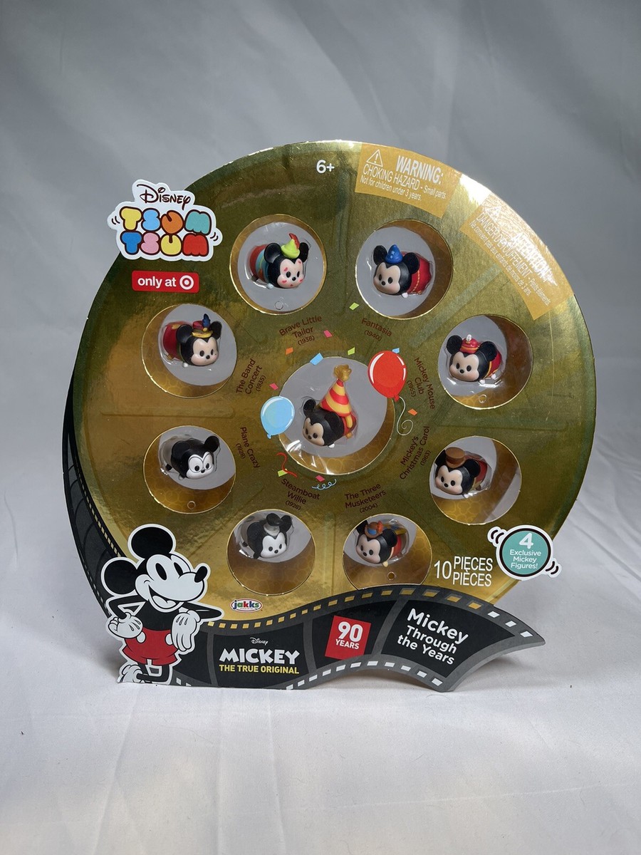 Tsum Tsum Mickey Mouse 90th Birthday Through The Years 10pcs Set
