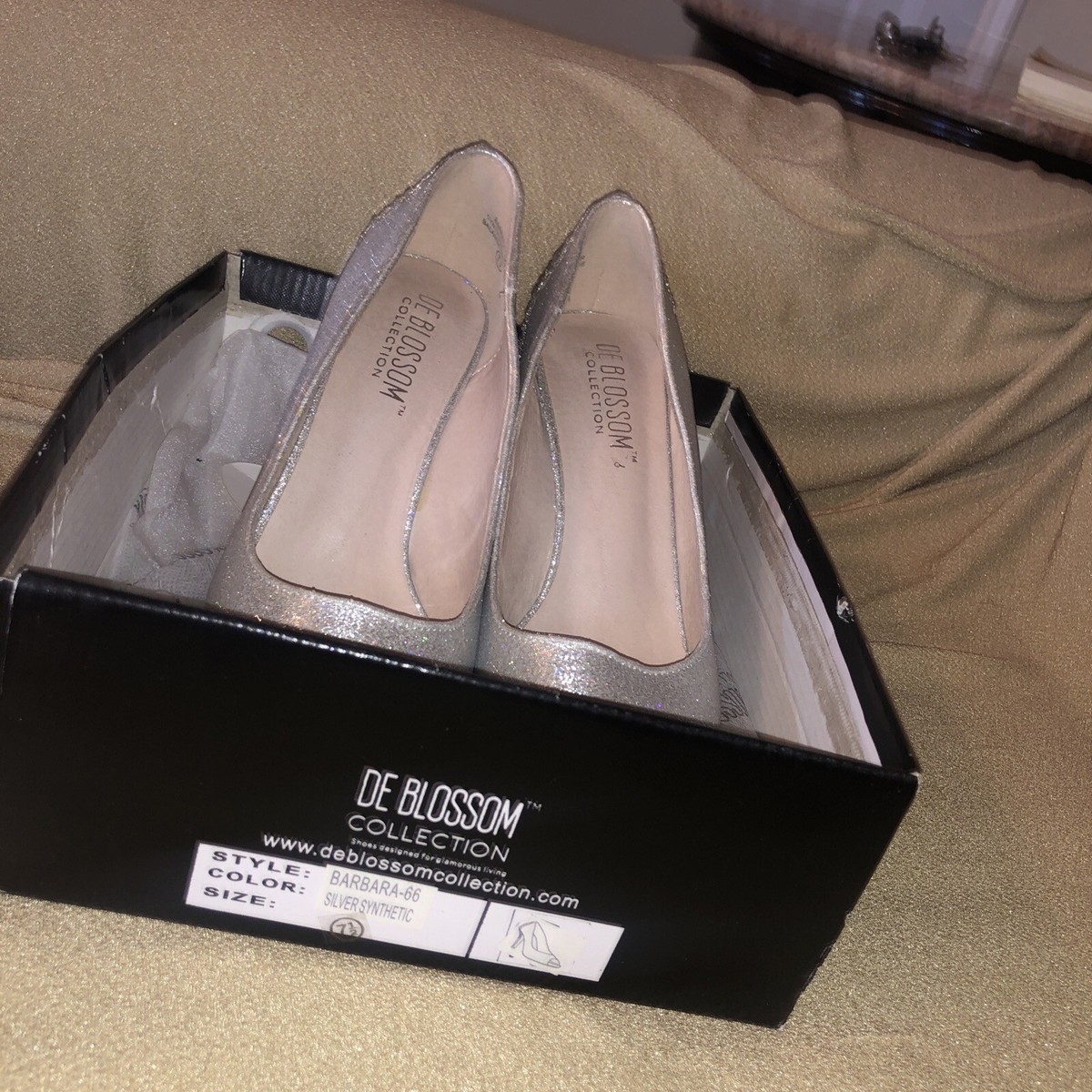 Size Women’s De Blossom Collection High Heel Shoes Barbara-66 EUC