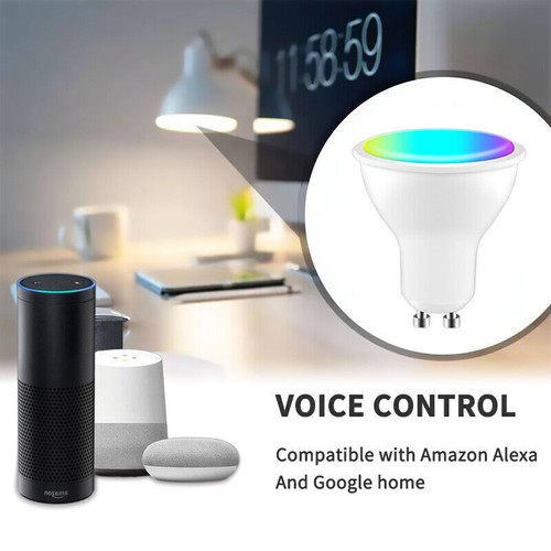 GU10 WiFi Smart Bulb RGB LED Bulb 5W Dimmable Light APP Voice Control For Alexa - Picture 8 of 12