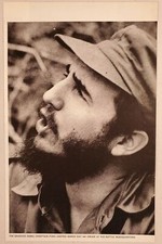 1959 Magazine Photo Bearded Rebel Chieftain Fidel Castro Barks Out Orders