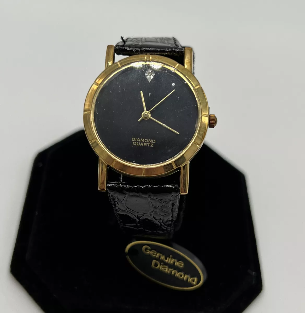 Designer classic diamond quartz watch deals