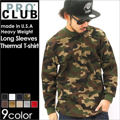 Pro Club Heavyweight Long Sleeve Black Thermal Size M-7 XL Mens
