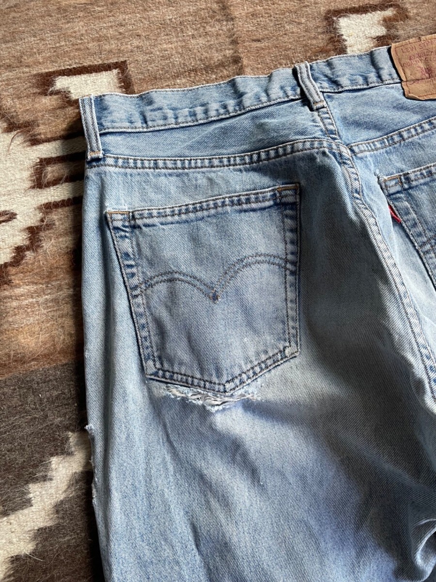 Levi's 517 Vintage 90s Men's Light Blue Relaxed Denim Jeans