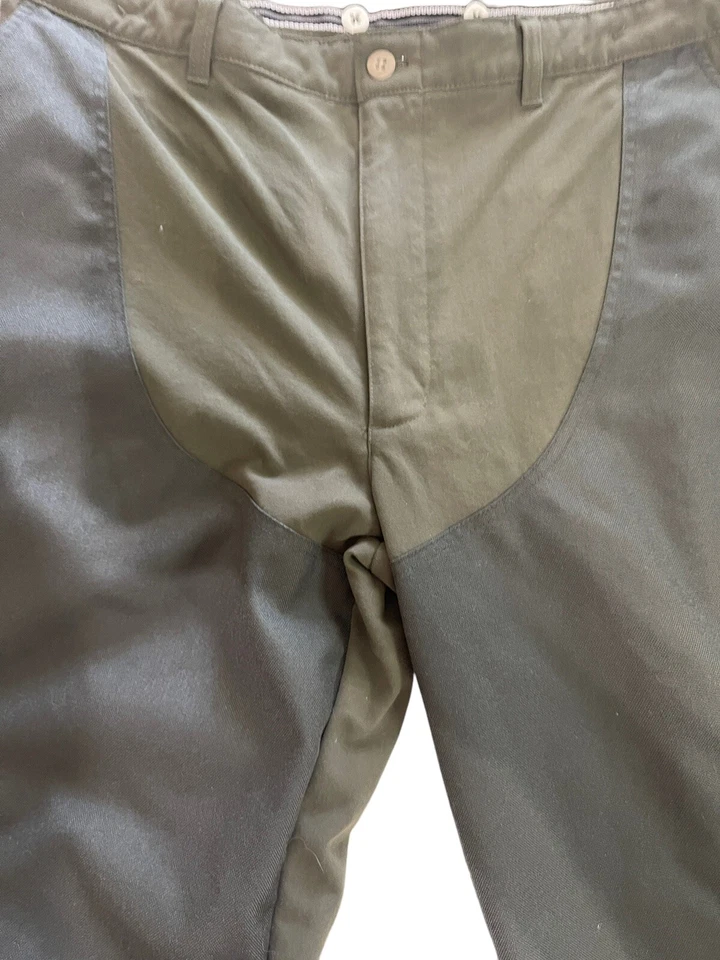 L.L. Bean Nylon Brush Pants Men 42X29 Green Upland Briar Guard Hunting Tick Cuff - Image 2 of 4