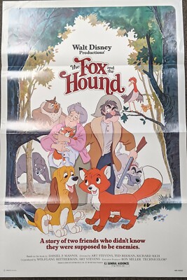 The Fox and the Hound Walt Disney Productions Poster Cute 1981 27