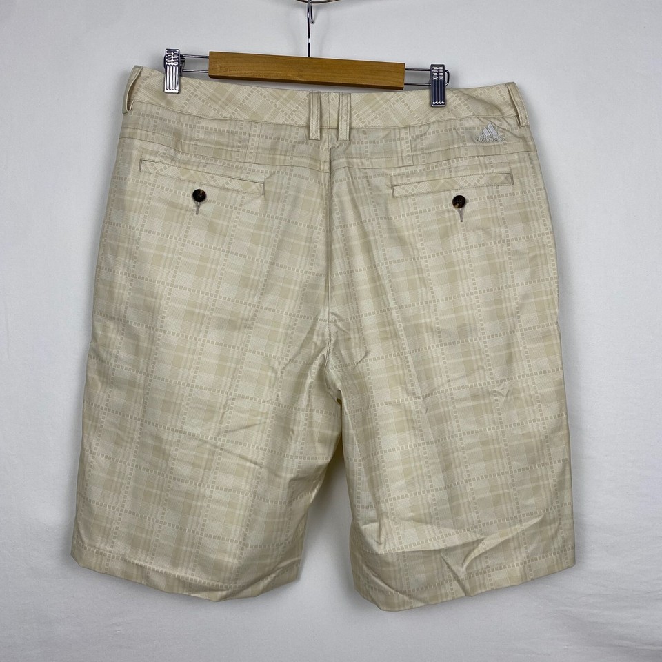 ADIDAS Climalite Cream Golf Shorts Gents Size 36 RN88387 CA40312 READ