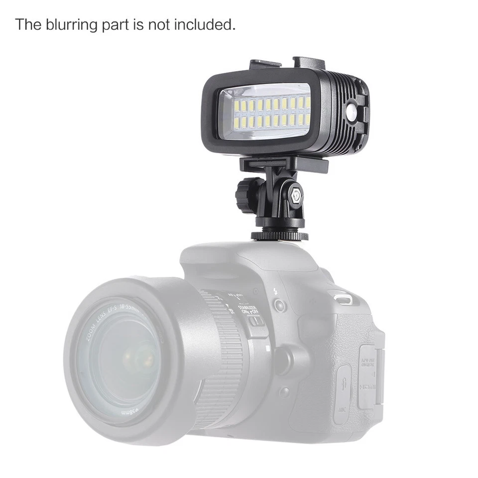 Lámpara de luz de relleno de video Andoer 700LM + difusor + base + adaptador de zapata caliente C9I3 Foto 4 de 4