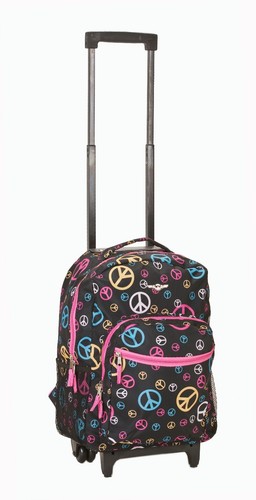Mochila de ruedas de lujo rodante de 17" equipaje de viaje bolso de viaje escuela - Imagen 21 de 30