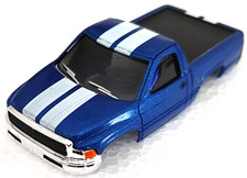Dodge RAM Pickup Truck Blue JL XtracTion HO Slot Car Snap On BODY AFX auto world