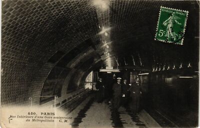 CPA PARIS U-Bahnhof (574220)