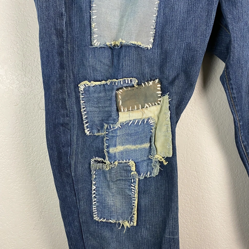 Pantalones de mezclilla de trabajo Von Dutch Patch para hombre talla 40 vintage Y2K Foto 4 de 4
