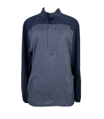 Nike Shield Small Mens 1/2 Zip Pullover Golf Jacket  892252-011 Active S21