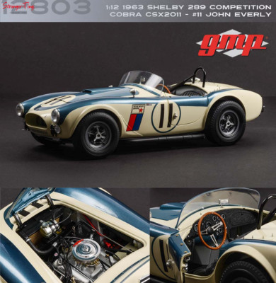 GMP-12803 1:12 GMP 1963 Shelby 289 Cobra CSX2011 #11 John Everly Bahamas