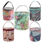 Knitting Yarn Round Crochet Bag Knitting Needles Zipper Tote Organizer Storage/