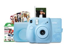 Fujifilm INSTAX mini 7 Bundle 10-Pack Film, Album, Camera Case, Stickers 