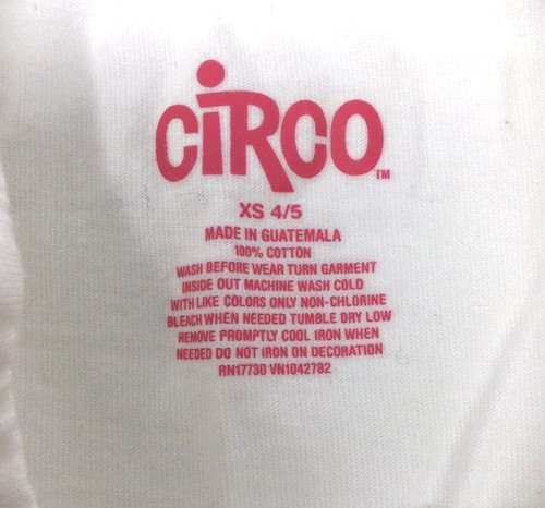 Circo Girls Rainbow Rhinestone Snowflake Long Sleeve White T-Shirt Size XS 4/5 - Picture 4 of 4