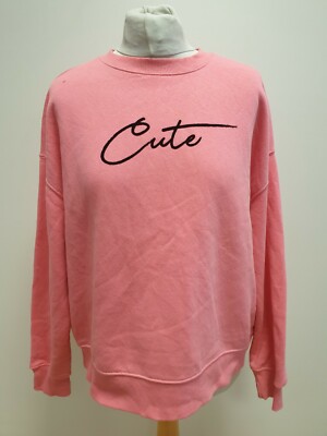 S786 DAMENPULLOVER MANGO BASICS PINK LOCKERE PASSFORM RUNDHALSAUSSCHNITT UK S 8 EU 36