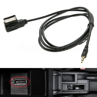 AMI MMI AUX to 3.5mm jack Cable Car Audio Music Interface Adapter