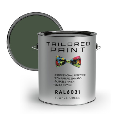RAL6031 BRONZE GRÜN GLANZ uPVC Fenster & Tür 1K Pinsel oder Spray On