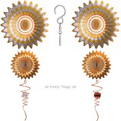 UVP £43 - 3 Stück Galaktischer Splash WIND SPINNER 10''''+6''''+ SPIRALSCHWANZ Set Eisenstop