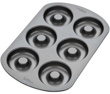 Donut Doughnut or Bagel Pan 6-Cavity Wilton 2105-0565 Non-Stick Baking