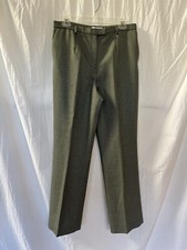 Vintage Pendleton Glen Plaid Wool Pants Olive Black Size 10 31  Waist