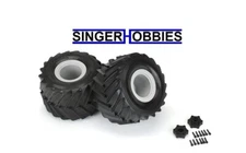 Pro Line 10187-15 Demolisher 2.6/3.5" PreMounted Monster Truck Tires LMT 12mm HH