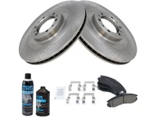 For 2000-2004 Mitsubishi Montero Sport Brake Pad and Rotor Kit Front 43991ZKRX