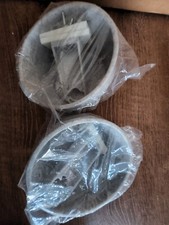 Pet Bird Bath Tub Feeder Bowl Basin Parrot Budgie Cage set of two