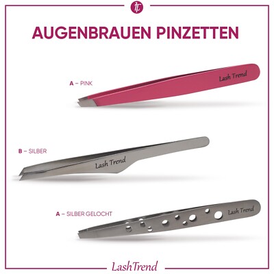 Augenbrauen Pinzetten LashTrend | Zupfpinzette | Silk Mink Lashes