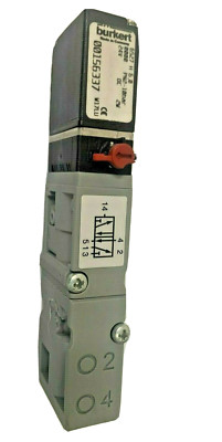 Burkert Type 6527 P/N 156337 5/2-Way Pneumatic Valve 16 mm 24V DC 2..10 bar 