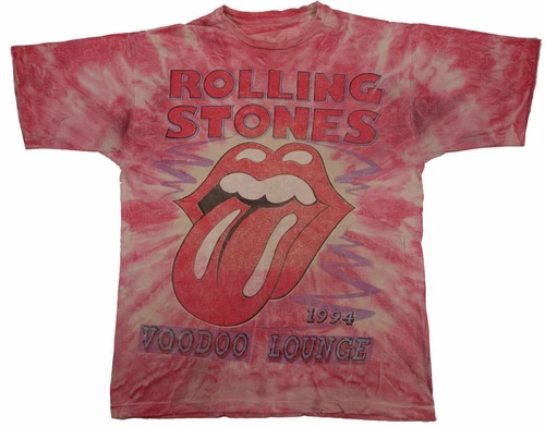 ROLLING STONES Voodoo Lounge World Tour vintage t shirt 1990s vintage concert t-shirt, vintage, size XL, single stitch, B+ condition