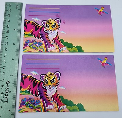 Lisa Frank Vintage Tiger / Cheetah Notepad, Postalettes, & Jumbo