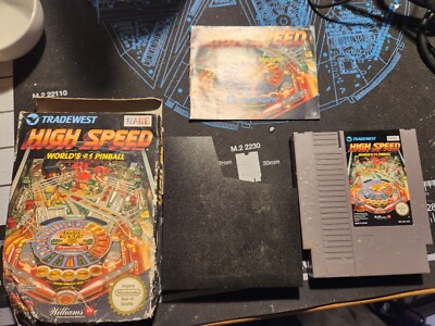 High Speed Pinball NES Nintendo Spiel PAL | Komplett CIB | Selten | Getestet Sehr guter Zustand