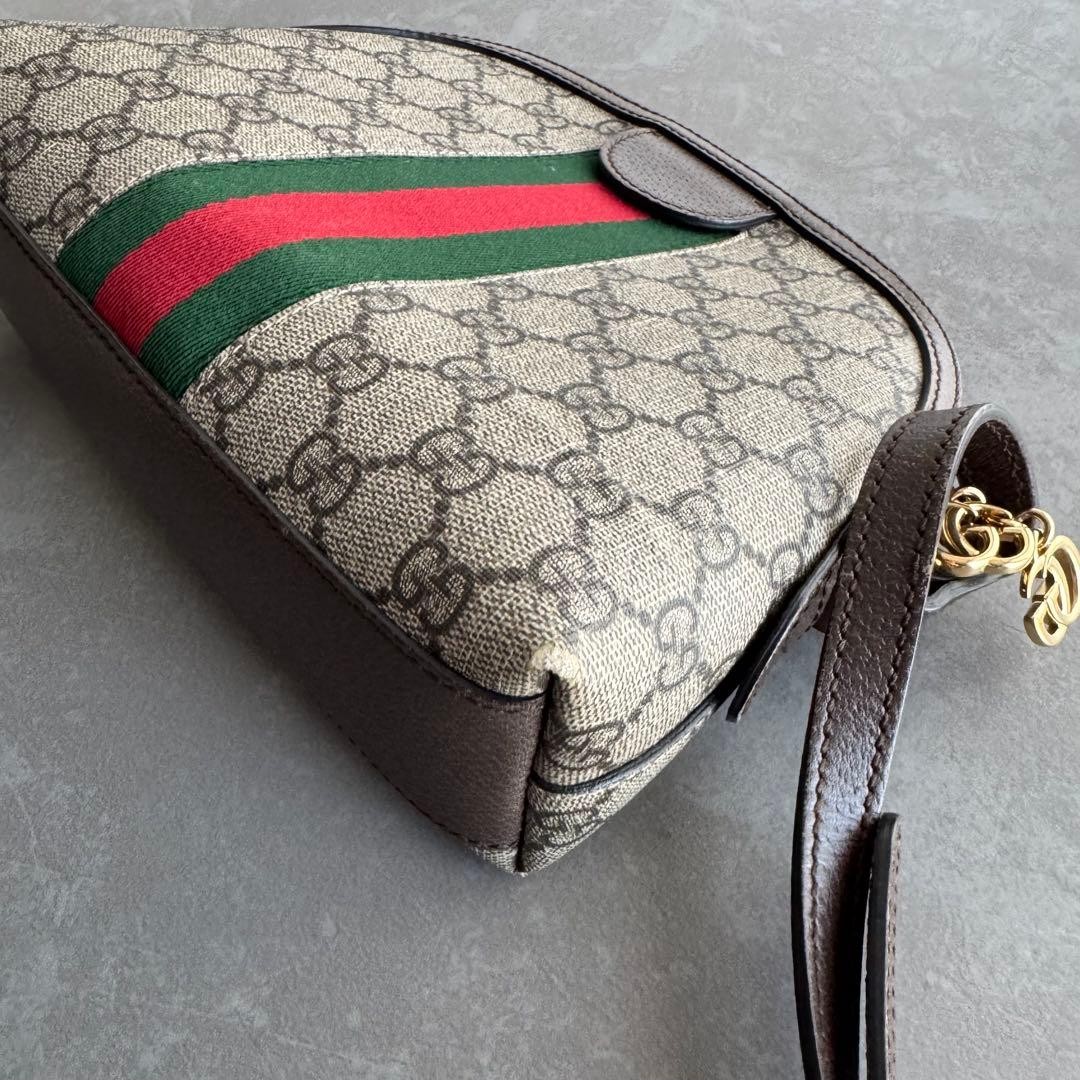 GUCCI Ophidia Crossbody Shoulder Bag GG Supreme Sherry Line Leather Beige M02155 thumbnail 2